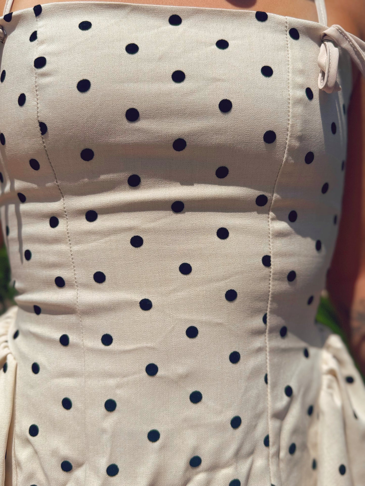Polka-Dot Mini Dress